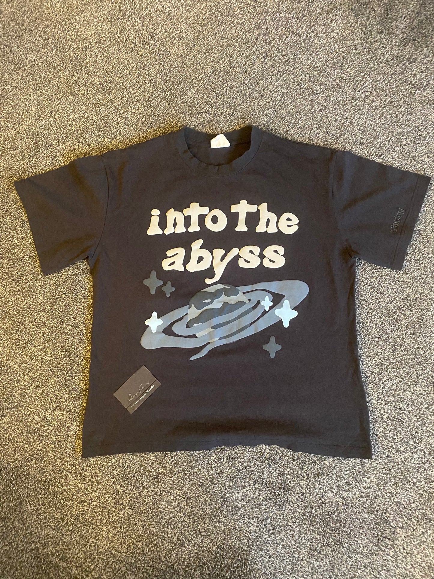 Broken planet 'into the abyss' t shirt black
