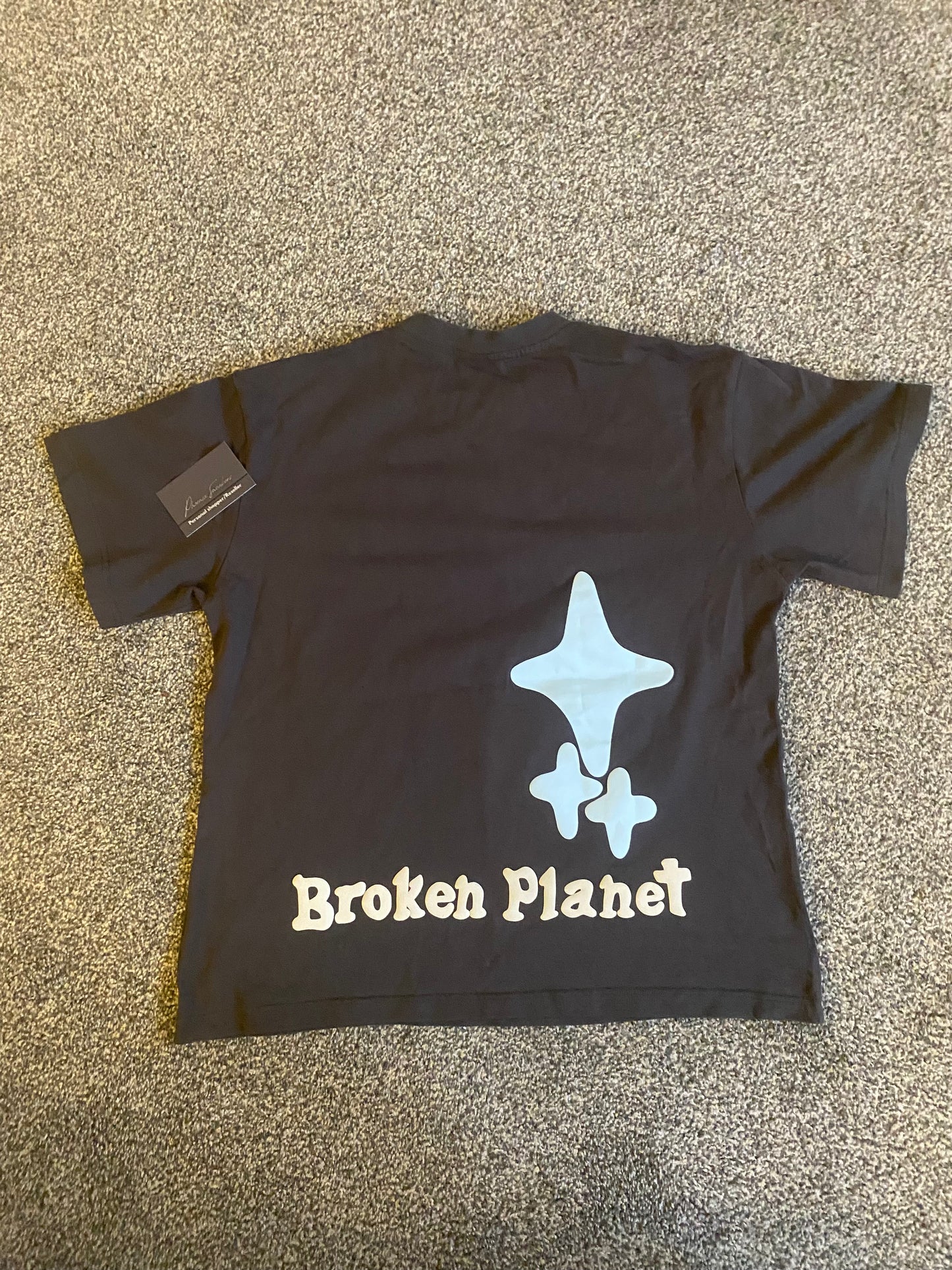 Broken planet 'into the abyss' t shirt black