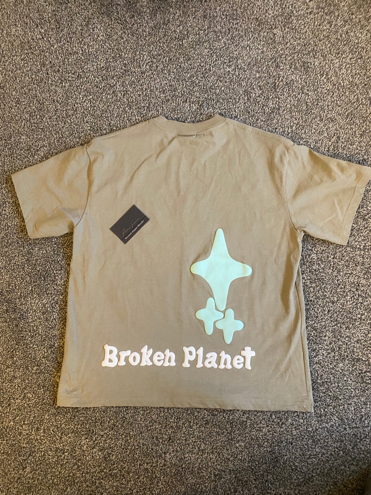 Broken Planet 'the madness never ends' t shirt beige