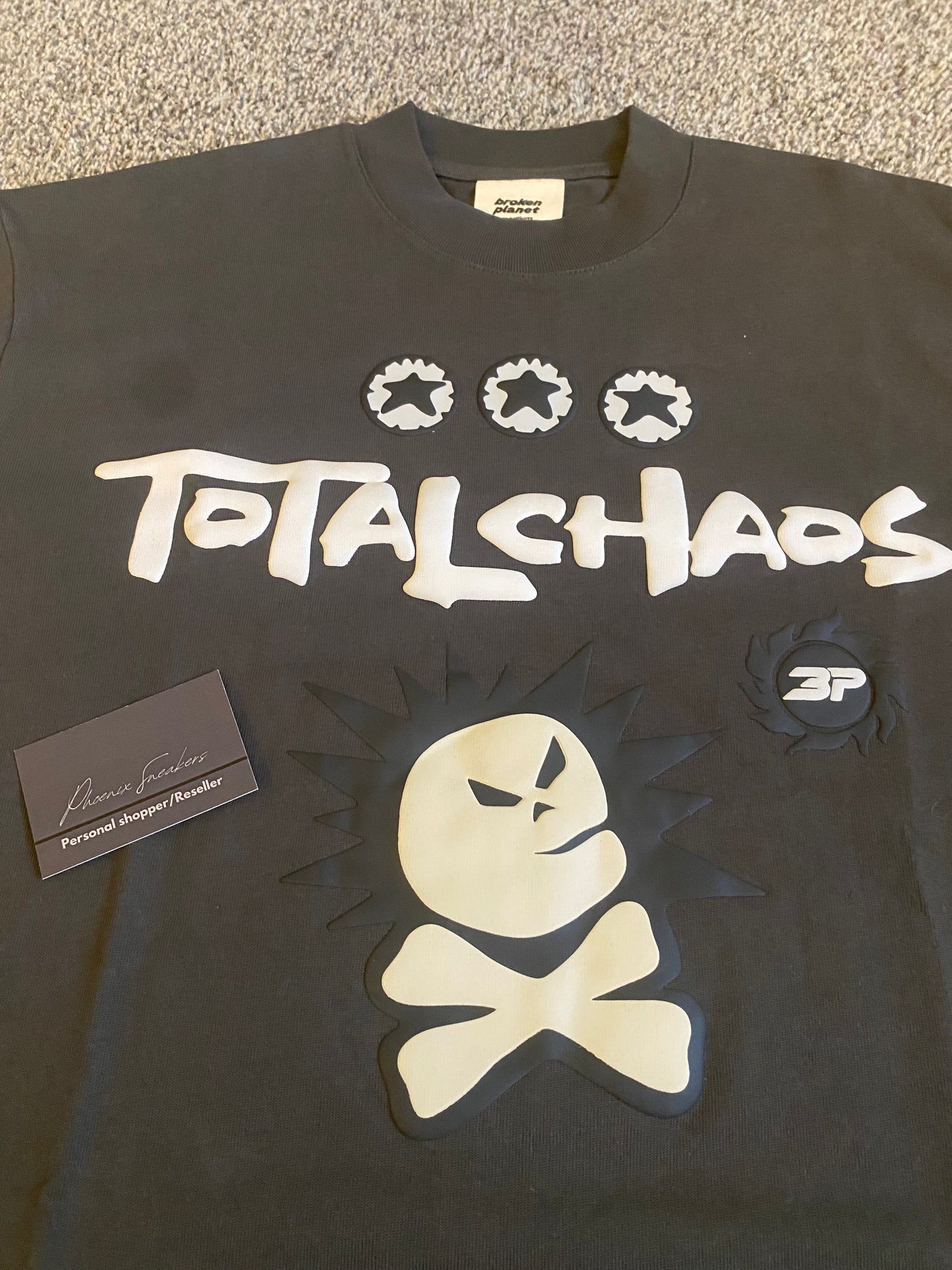 Broken planet 'total chaos' t shirt black
