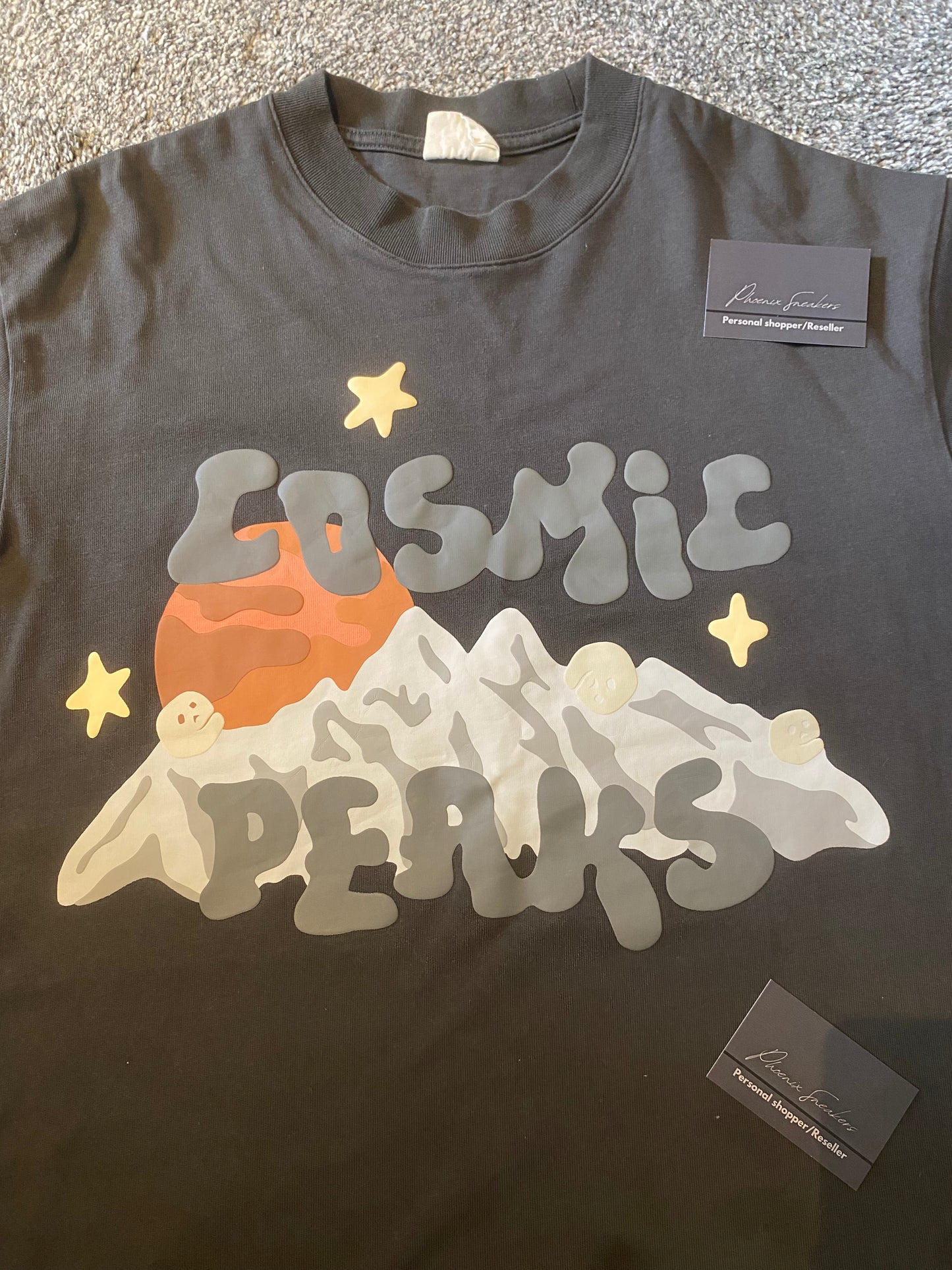 Broken planet 'cosmic peaks' t shirt black