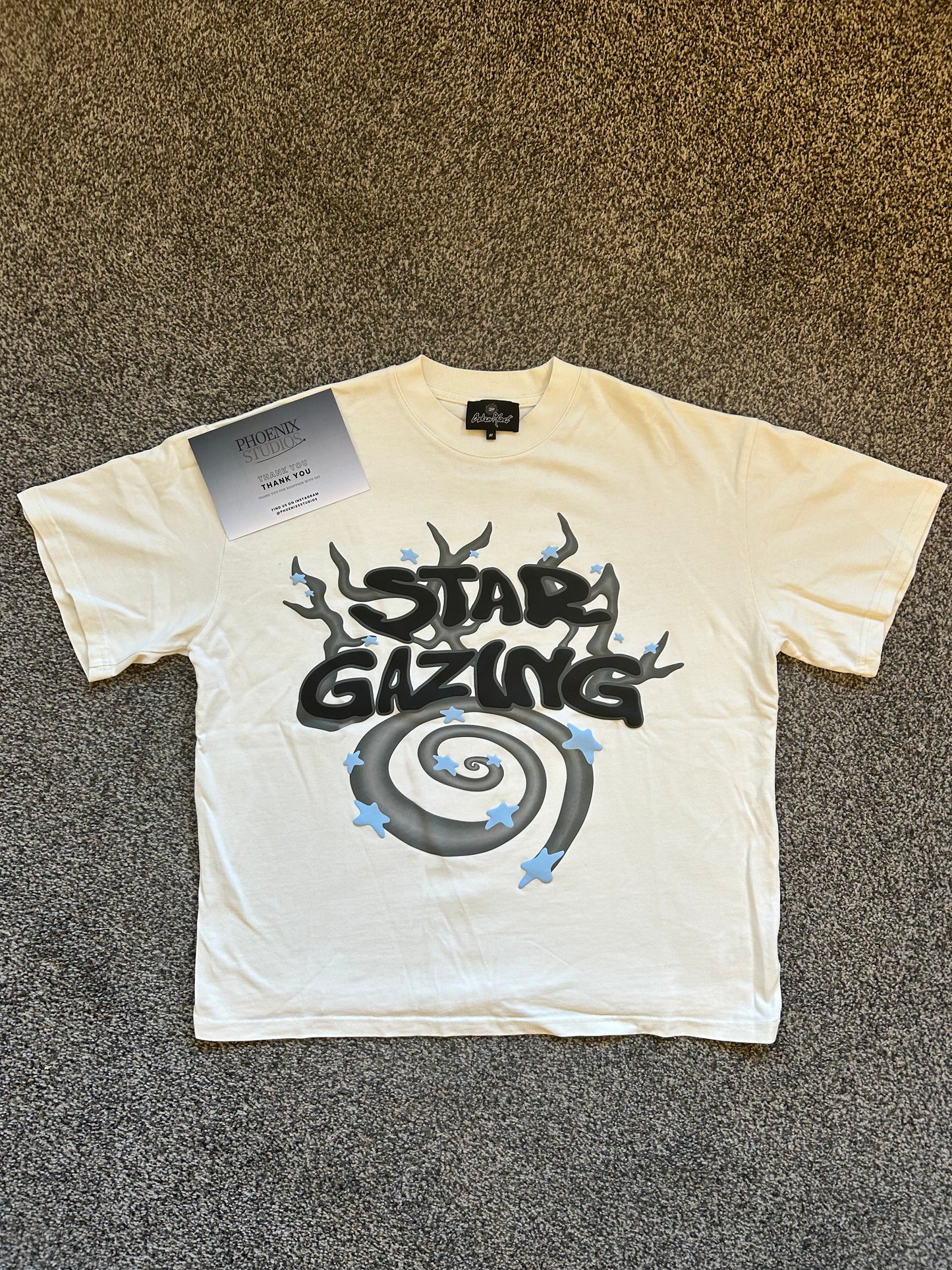 Broken planet 'star gazing' t shirt white
