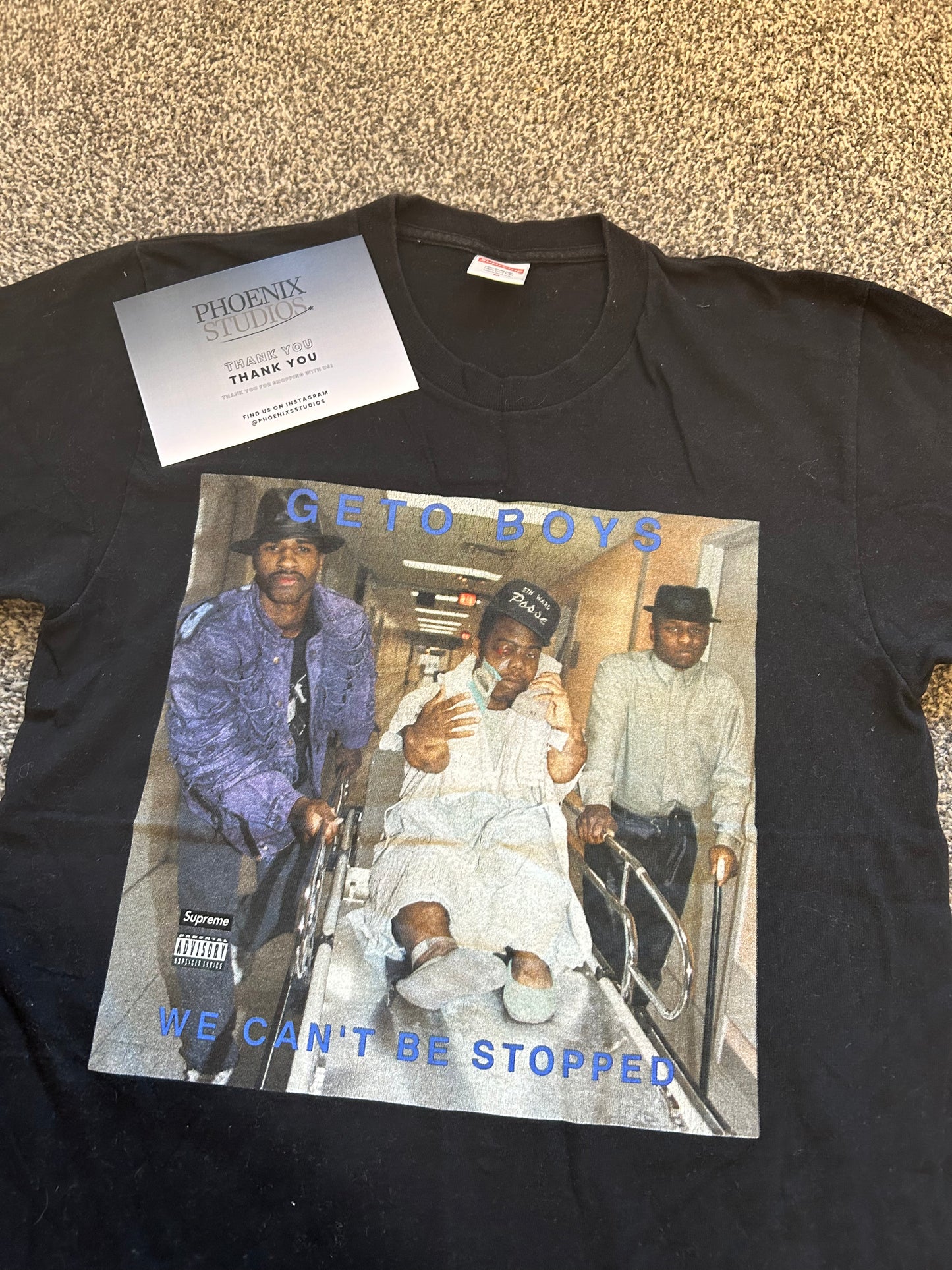 Supreme 'rap a lot records' t shirt black