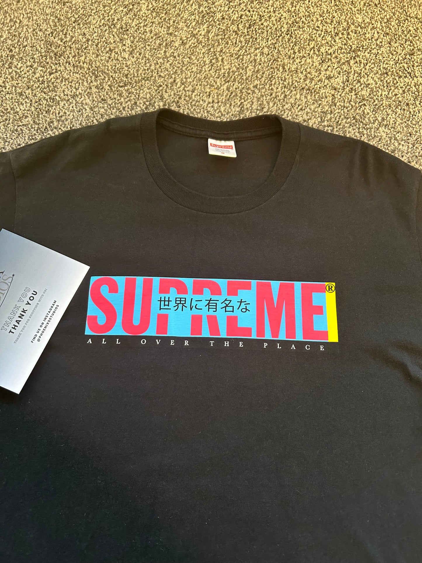 Supreme 'All over the place' t shirt black
