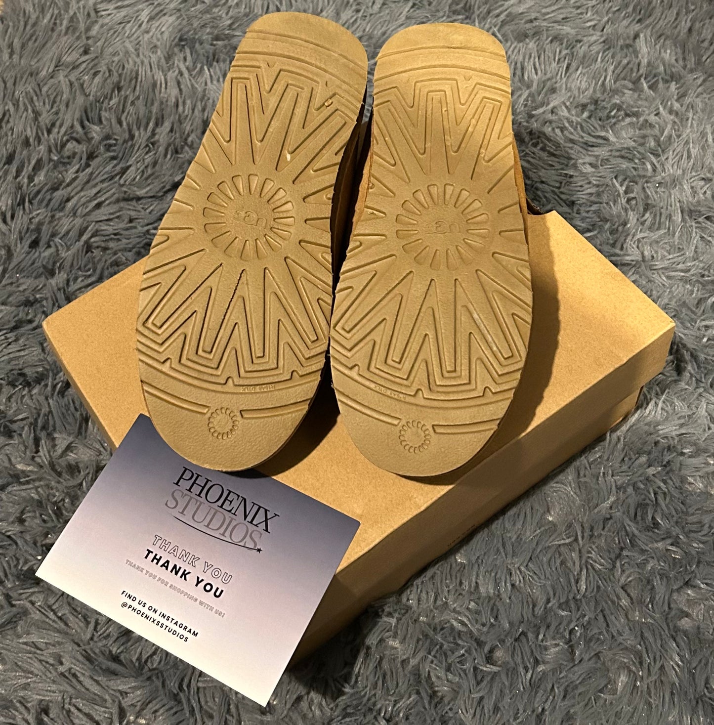 UGG Tasman 'chestnut' fluffy slippers