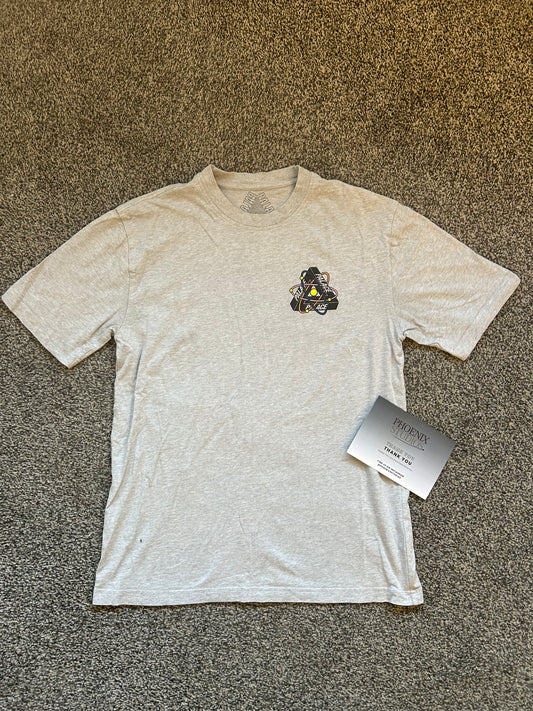 Palace 'tri atoms' t shirt grey