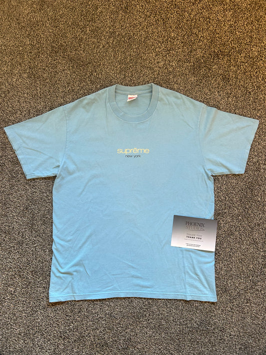 Supreme t shirt 'New York' blue