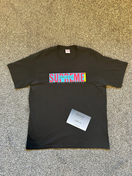 Supreme 'All over the place' t shirt black